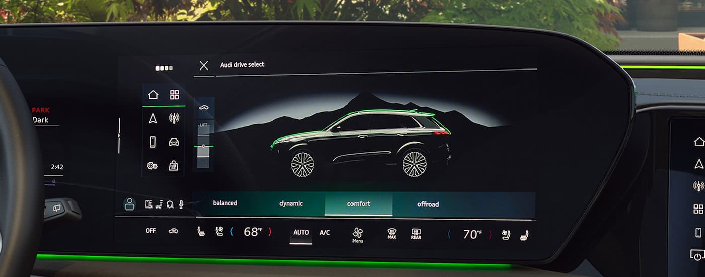 Infotainment screen in a 2026 Audi Q5.